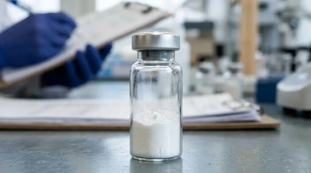 CJC 1295 research peptide vial documentation checks for laboratory procurement